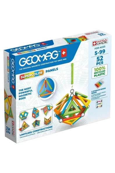 GEOMAG Supercolor Panels Manyetik Zeka Oyunu 52 Parça ürün görseli 1