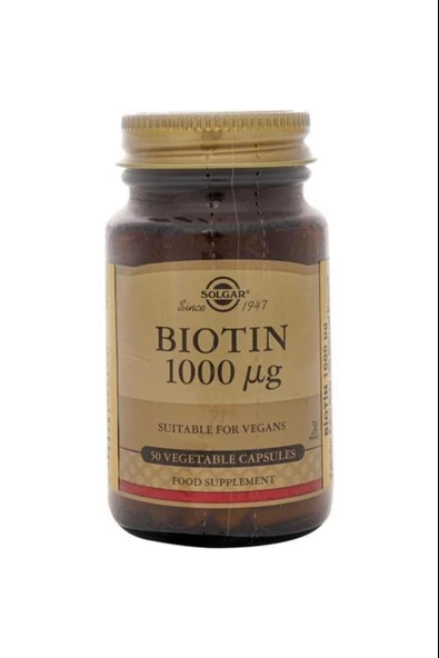Solgar Biotin 1000 Mcg 50 Kapsül ürün görseli 1
