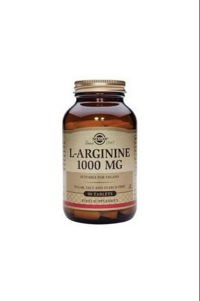 Solgar L-Arginine 1000 mg 90 Tablet - Resim 2