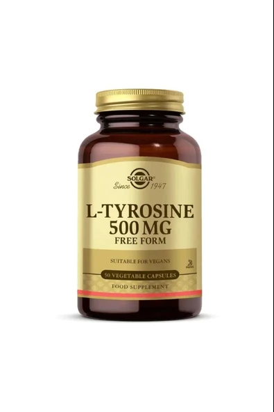 Solgar L-tyrosine 500 Mg 50 Kapsül ürün görseli 1