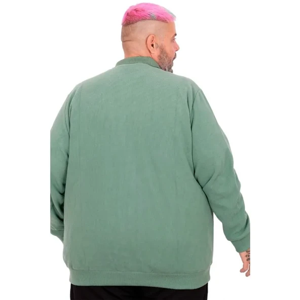 Erkek Sweat Polo Cepli Selanik Basic 20441 Çağla - Resim 4