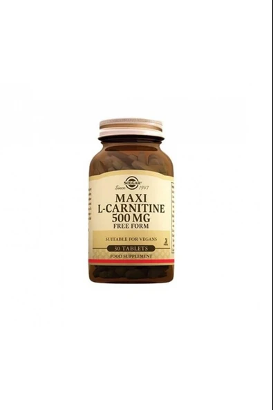 Solgar L-Carnitine 500 mg 30 Tablet - Resim 2