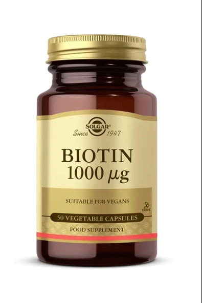 Solgar Biotin 1000 Mcg 50 Kapsül ürün görseli 1