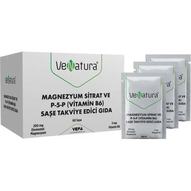 Venatura Magnezyum Sitrat Ve P-5-P (Vitamin B6) 60 Saşe ürün görseli 1