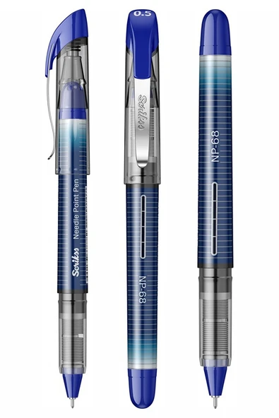 Siyah Kırmızı Mavi Pilot Kalem NB-68 Needle Point Pen 3 Renk Scrikss Pilot Kalem 0.5 mm İğne Uçlu İnce Uçlu Likit ürün görseli 1