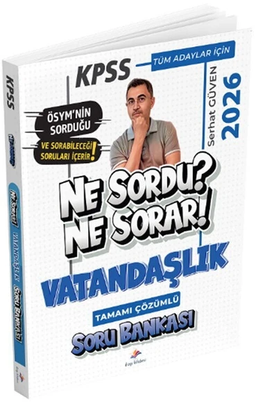 2026 KPSS Vatandaşlık Ne Sordu Ne Sorar Soru Bankası Dizgi Kitap ürün görseli 1