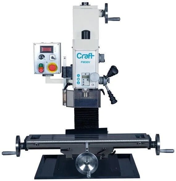 Ozco FM30V Masaüstü Freze Makinası Sağ/Sol Dönüş 32 mm ürün görseli 1