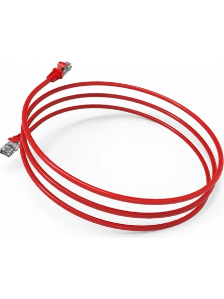 ICAT6-03TK 3m CAT6 Kırmızı Patch Kablo - Resim 2