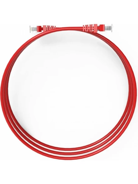 ICAT6-03TK 3m CAT6 Kırmızı Patch Kablo ürün görseli 1