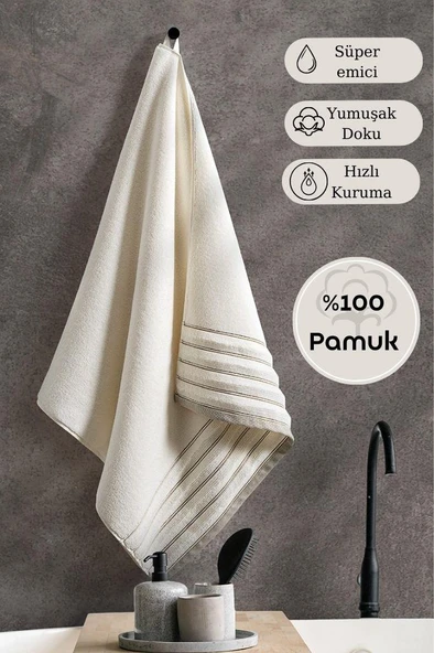 Tekli Havlu Mıcro Pamuk Karna Eco Vesta - 70 x 140 ürün görseli 1