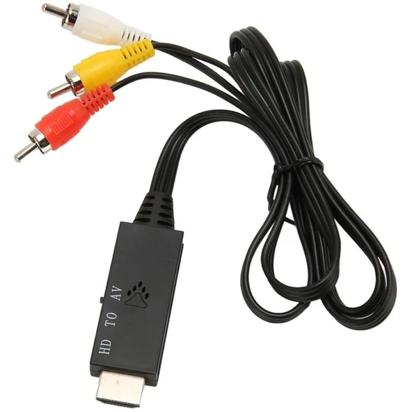 4875 HDMI to RCA AV 4K30Hz Çevirici Dönüştürücü Adaptör ürün görseli 1
