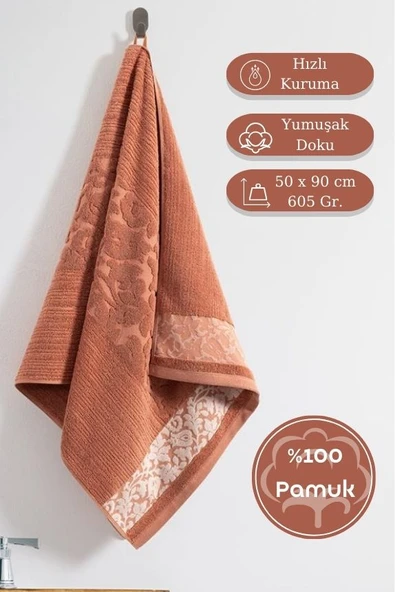 Pamuk Tekli Havlu Jakarlı Karna Premıum Stella - 50 x 90 ürün görseli 1