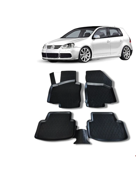 Vw Golf 5 (2003-2009) Uyumlu 3D Havuzlu Paspas ürün görseli 1