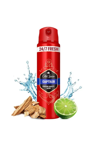 Old Spice Captain Erkek Deodorant Sprey 150 ml - Resim 3