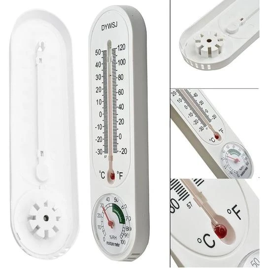 Powermaster PM-24665 Analog Sıcaklık Nem Ölçer Termometre duvar tipi ürün görseli 1
