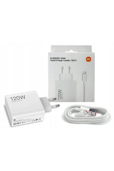 PTTAVM: Xiaomi 120W HyperCharge Combo (Type-A) EU MDY-14-EE Hızlı