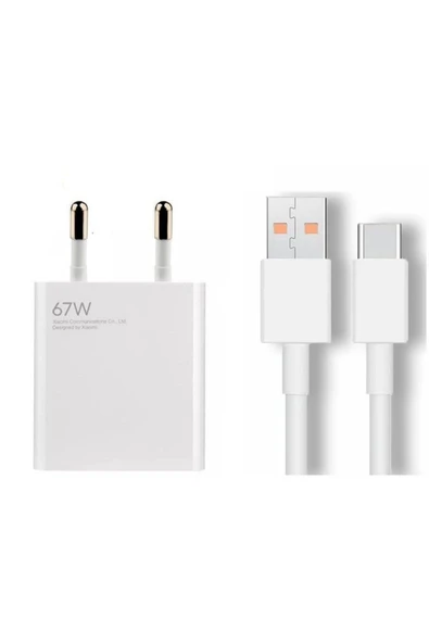 Xiaomi Türkiye Garantili Mi 67w (WATT) Hızlı Şarj Aleti Adaptörü Kablo Seti ürün görseli 1
