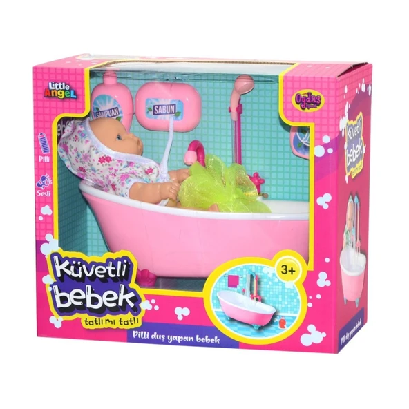 02605  Pilli Küvette Duş Yapan Bebek ürün görseli 1