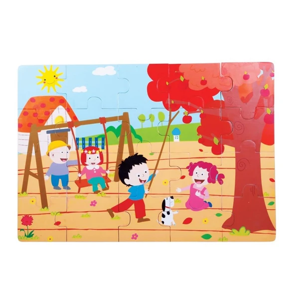 CS-1277 SONBAHAR  AHŞAP YER PUZZLE ürün görseli 1