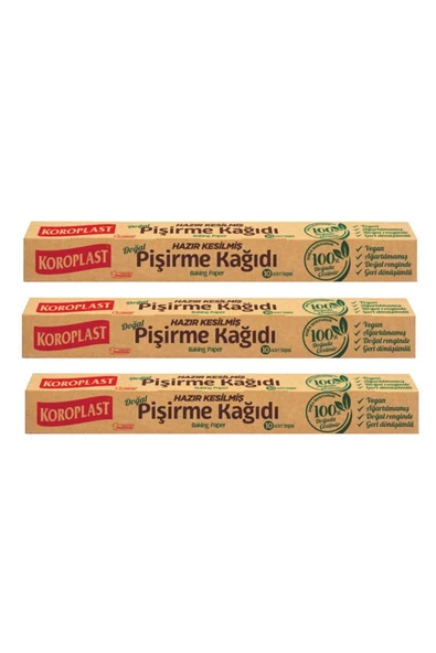 Doğal Pişirme Kağıdı Hazır Kesilmiş 10'lu 3 Adet ürün görseli 1