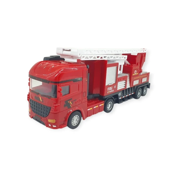 Metal İtfaiye Arabası - Merdivenli 26cm - 706-45 ürün görseli 1