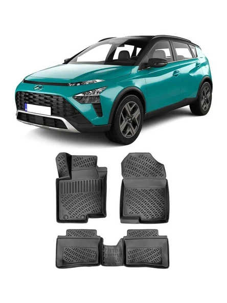 Hyundai Bayon 2021 Sonrası Uyumlu 3D Havuzlu Paspas ürün görseli 1