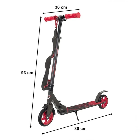 Flexi 2 Tekerlekli Scooter Kırmızı - Resim 3