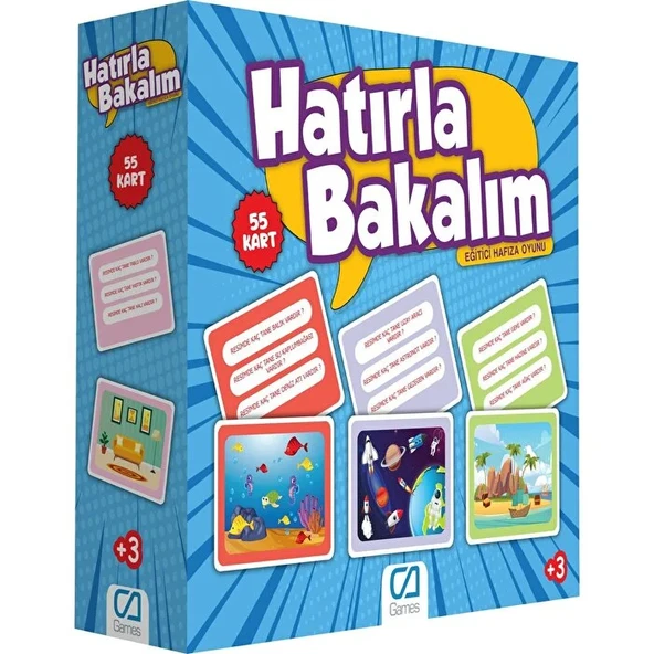 Games Hatırla Bakalım Eğitici Hafıza Oyunu 55 Kart 5108 ürün görseli 1