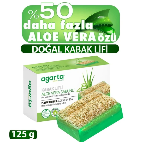 Kabak Lifli Aloe Vera Sabunu 125 Gr ürün görseli 1