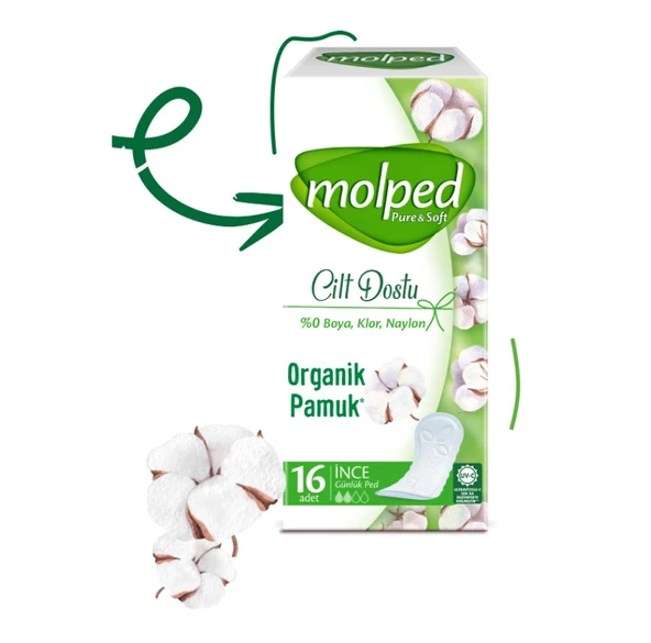 Pure&Soft İnce Günlük Ped 16 Adet ürün görseli 1