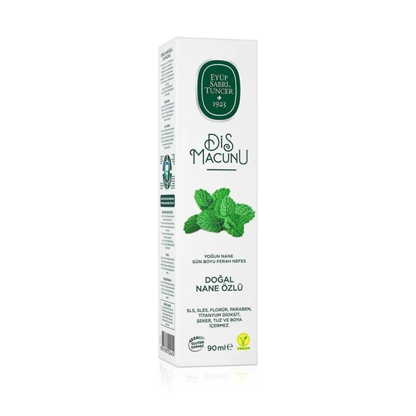 Doğal Diş Macunu 90 Gr Nane Özlü - Resim 3