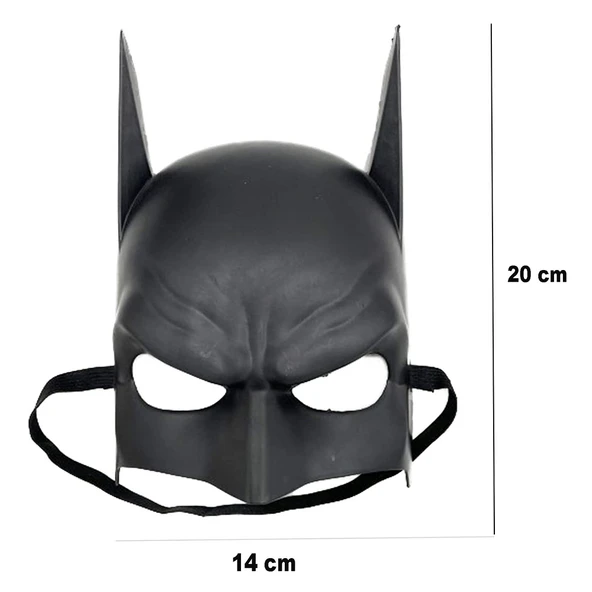 Siyah Renk Çocuk Boy Arkadan Lastikli Maske A Kalite  20x14 cm ürün görseli 1
