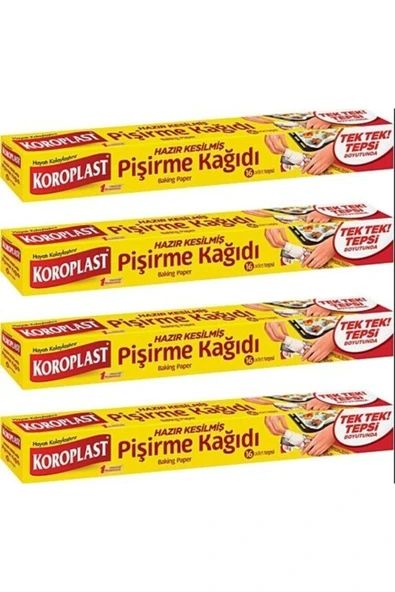 Hazır Kesilmiş Pişirme Kağıdı 16 Yaprak 4 Adet ürün görseli 1