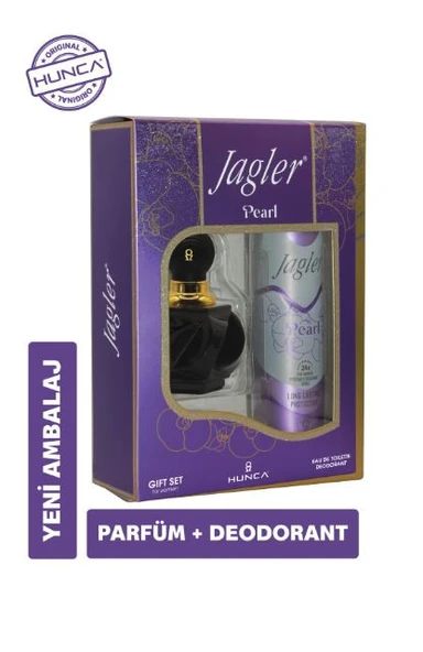 JAGLER Pearl Kadın Parfüm Seti EDT 60 ml + Deodorant 150 ml ürün görseli 1