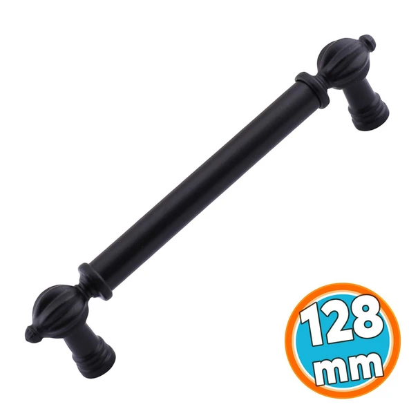 Mobilya Çekmece Mutfak Dolabı Dolap Kapak Kulpları Kulb Kulpu Metal Siyah Kulp 128 mm ürün görseli 1