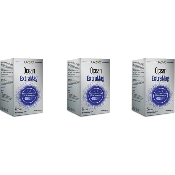 Orzax Extramag 60 Tablet 3 Adet ürün görseli 1