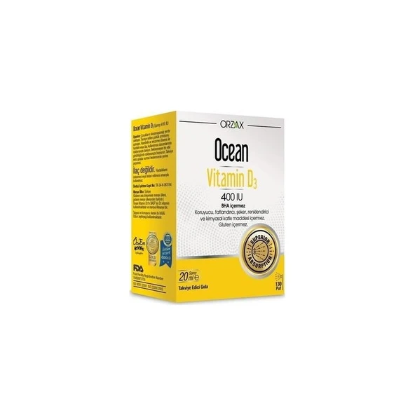 Orzax Ocean Vitamin D3 400 Iu Sprey 20ml ürün görseli 1