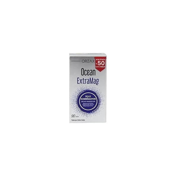 Ocean Extramag Üçlü Magezyum Kombiasyonu 90 Tablet ürün görseli 1