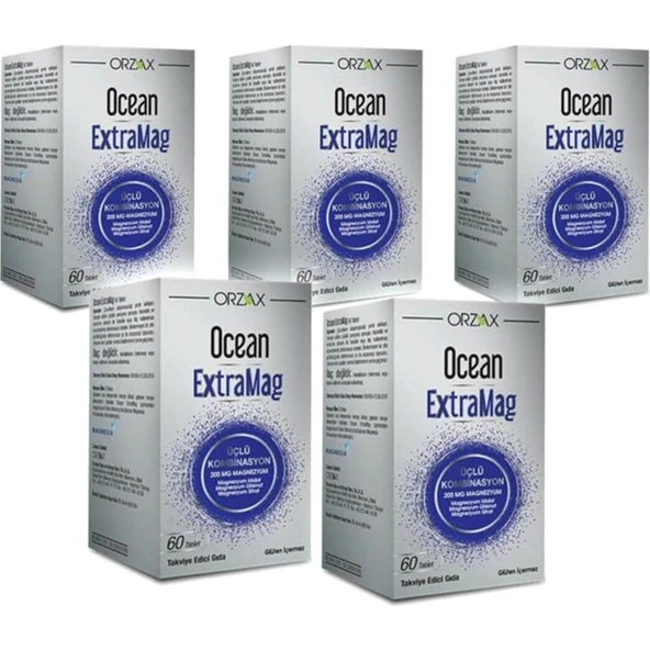 Orzax Extramag 60 Tablet 5 Adet ürün görseli 1