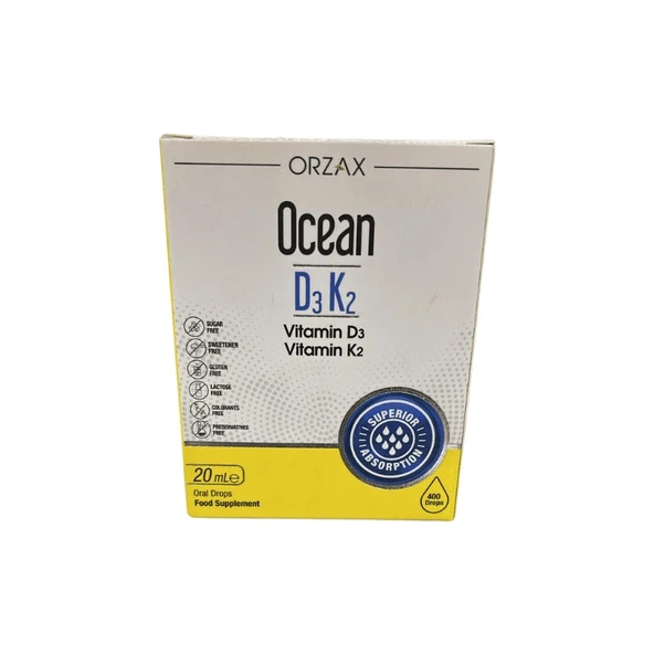 Orzax Ocean D3K2 Damla 20ML - Resim 4