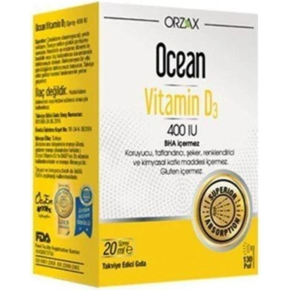 OC Ean Vitamin D3 400'Iu Sprey 20ml ürün görseli 1