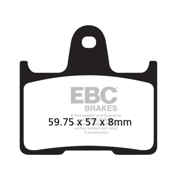 EBC FA254HH HARLEY DAVIDSON XL883 /XL1200 ROADSTER 14-20  SİNTER ARKA FREN BALATASI ürün görseli 1