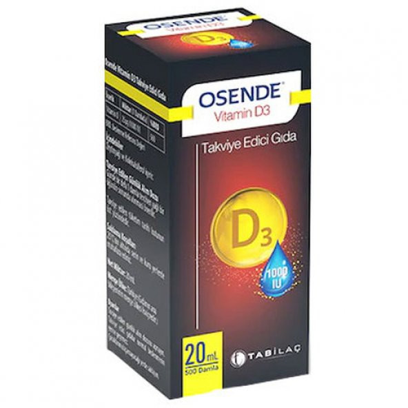 Osende Vitamin D3 Damla 20 ml ürün görseli 1