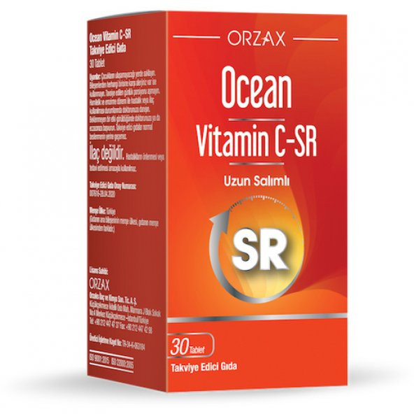 Ocean Vitamin C-SR 30 Tablet ürün görseli 1
