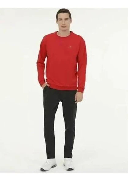 Lumberjack Mb C Neck SW 5Pr Erkek Kırmızı Sweatshirt SN75 ürün görseli 1