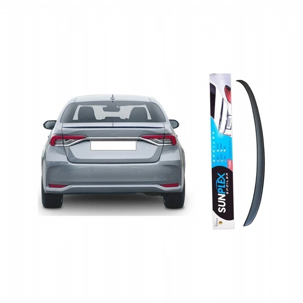 TOYOTA COROLLA 2019-2024 PİANO BLACK BAGAJ SPOİLER ürün görseli 1