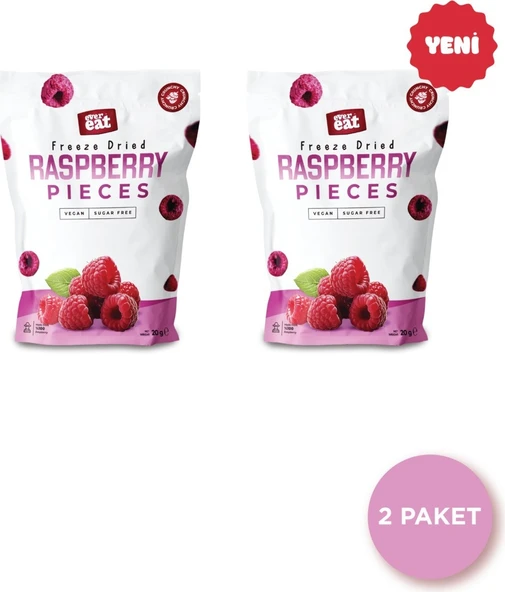 EverEat Frambuaz Kuru Meyve Cipsi 20 G x 2 Adet Dondurularak Kurutulmuş Meyve ürün görseli 1