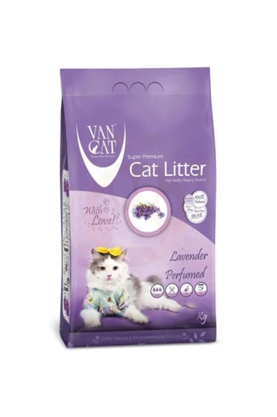 Vancat W225 Lavanta Koku Renksiz İnce Taneli Kedi Kumu 20 KG ürün görseli 1