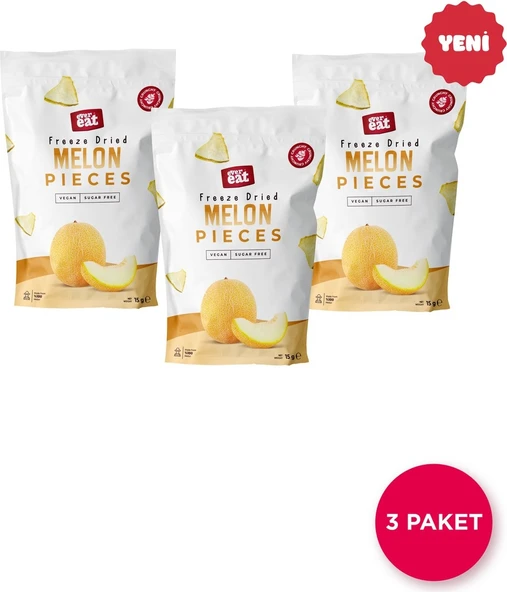 EverEat Kavun Kuru Meyve Cipsi 15 G x 3 Adet Dondurularak Kurutulmuş Meyve ürün görseli 1
