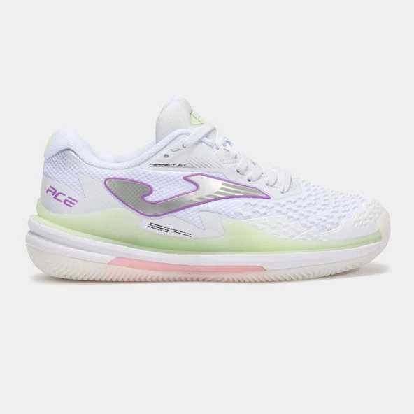 Joma TACELW2502C Ace Lady Kadın Toprak Kort Beyaz Tenis Ayakkabı ürün görseli 1